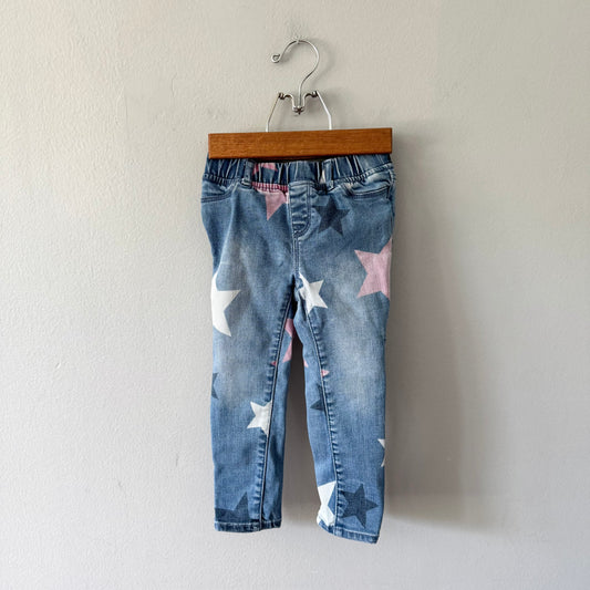 Gap / Denim leggings - Star / 3Y