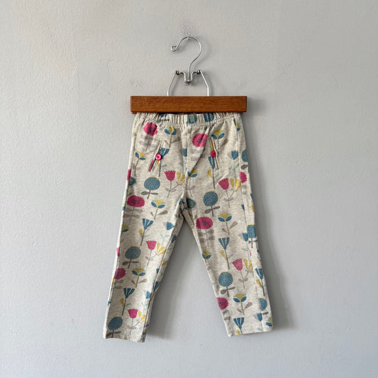 Deux par deux / Light grey glitter leggings / 24M