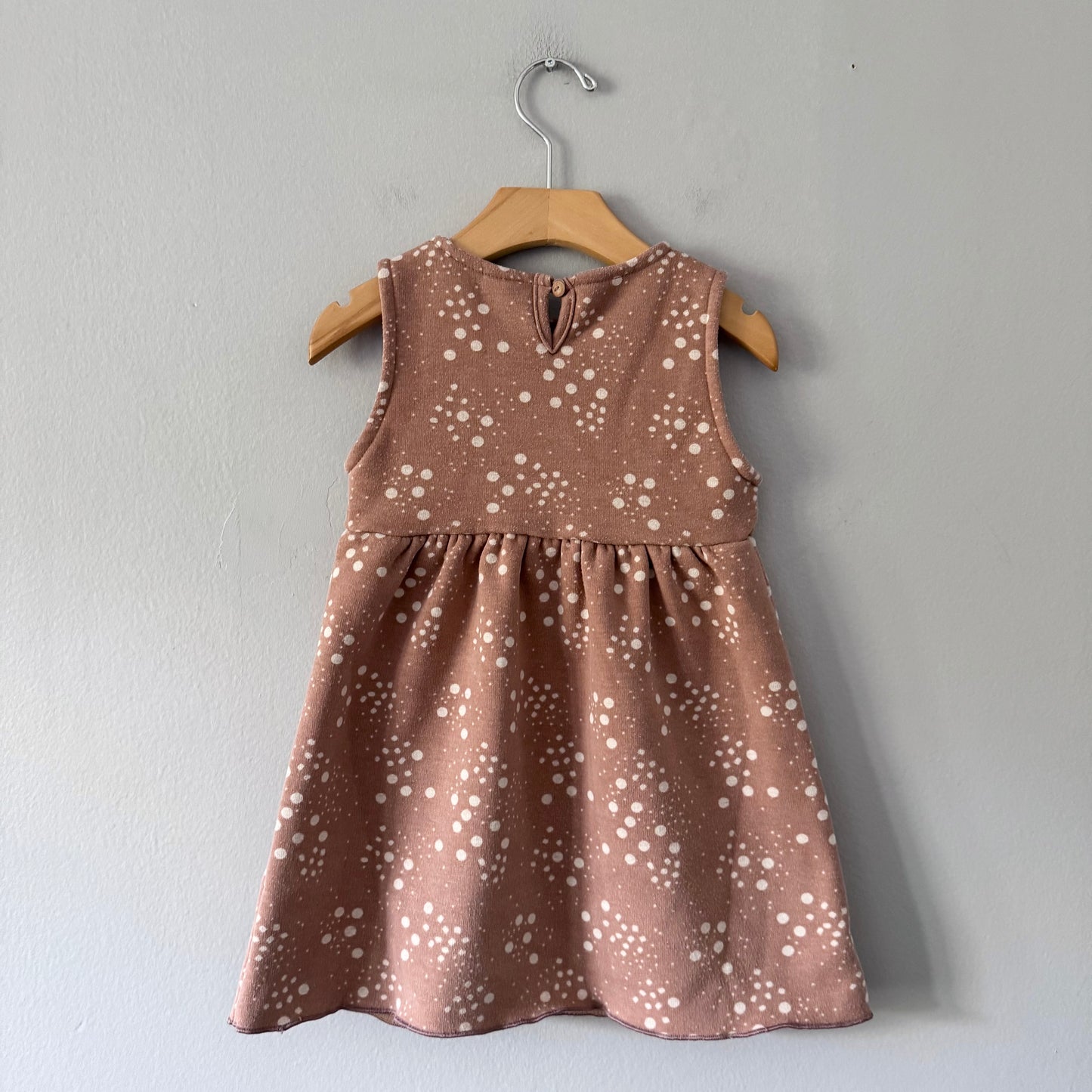 Zara / Brown fleece lined dress / 3-4Y