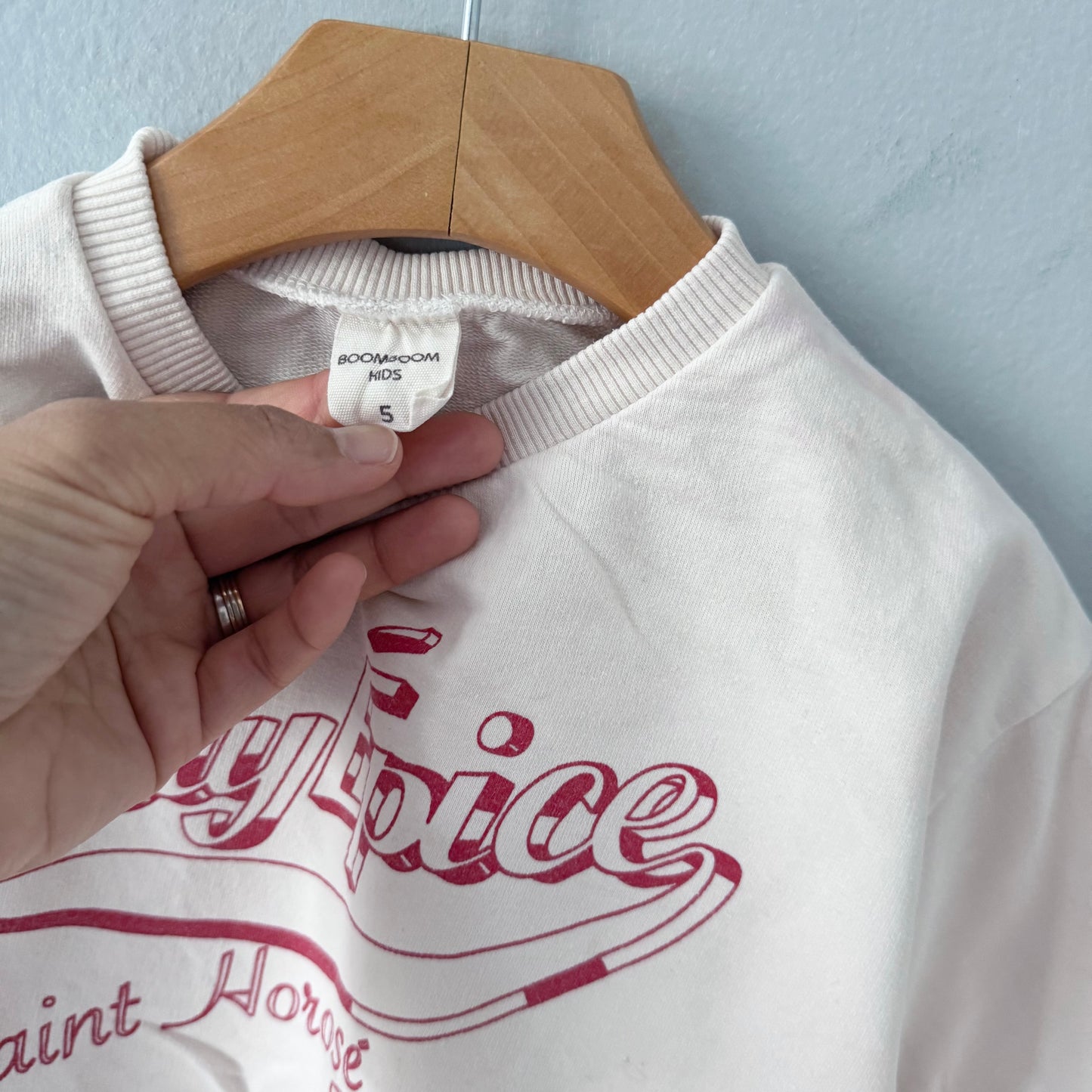 Boomboom Kids / Ivory crew top / 2-3Y