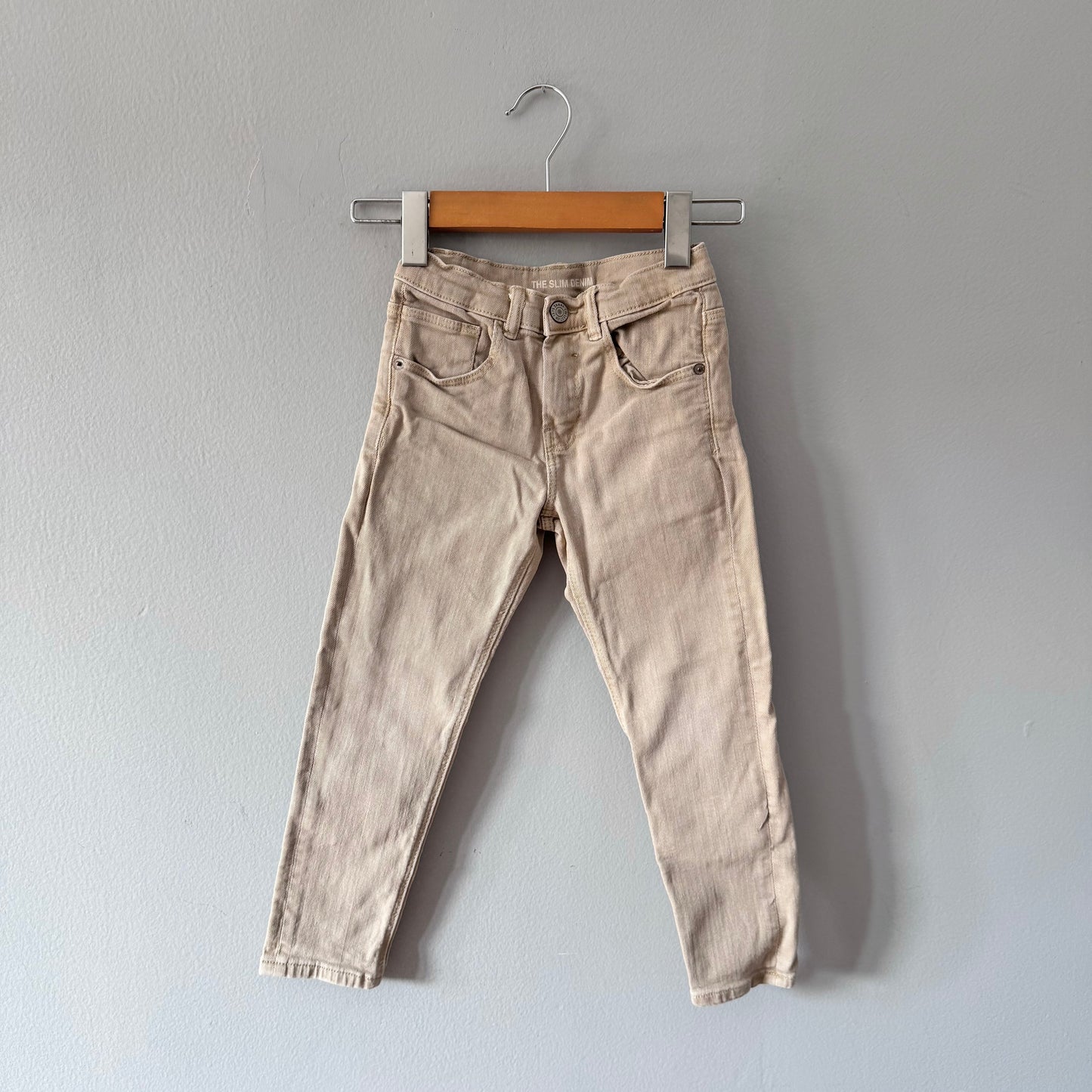 Zara / Beige denim pants / 5-6Y