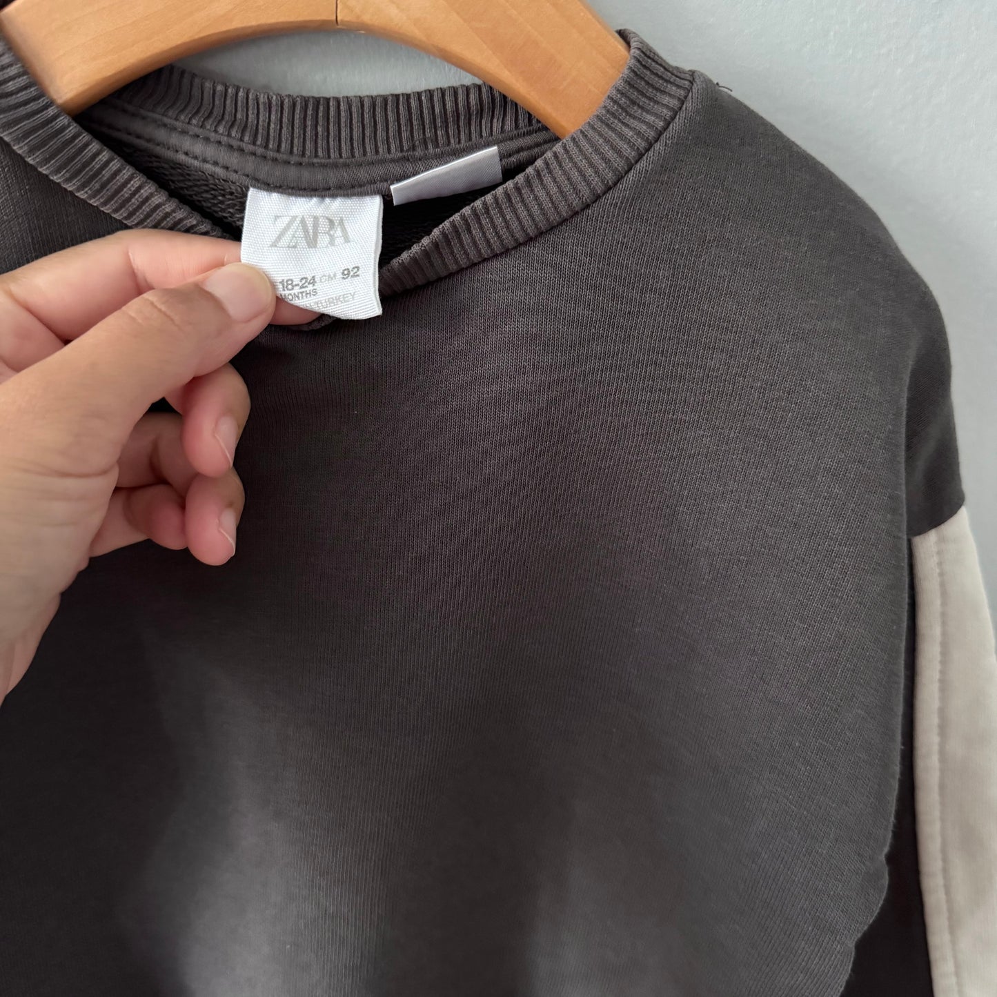 Zara / Dark grey sweatshirt / 18-24M
