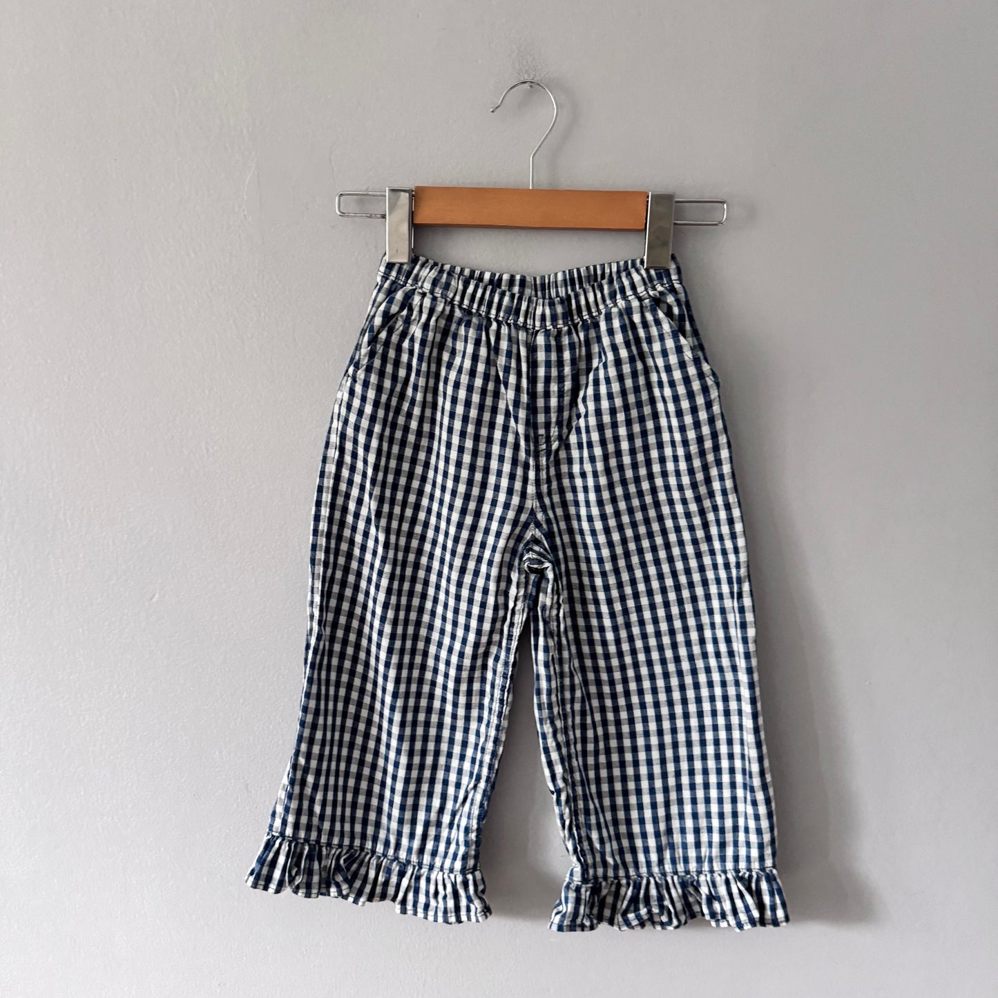 Gap / Blue gingham pants / 4Y
