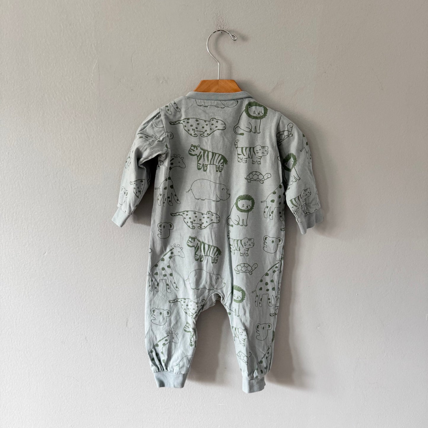 H&M / Smokey blue romper / 6-9M