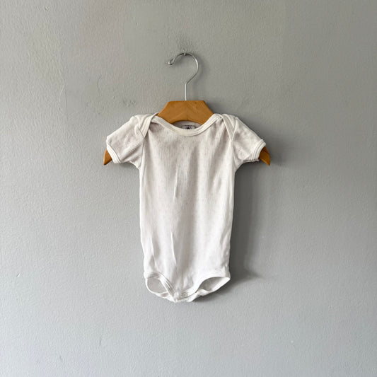 Petit Bateau / White onesie / 6M