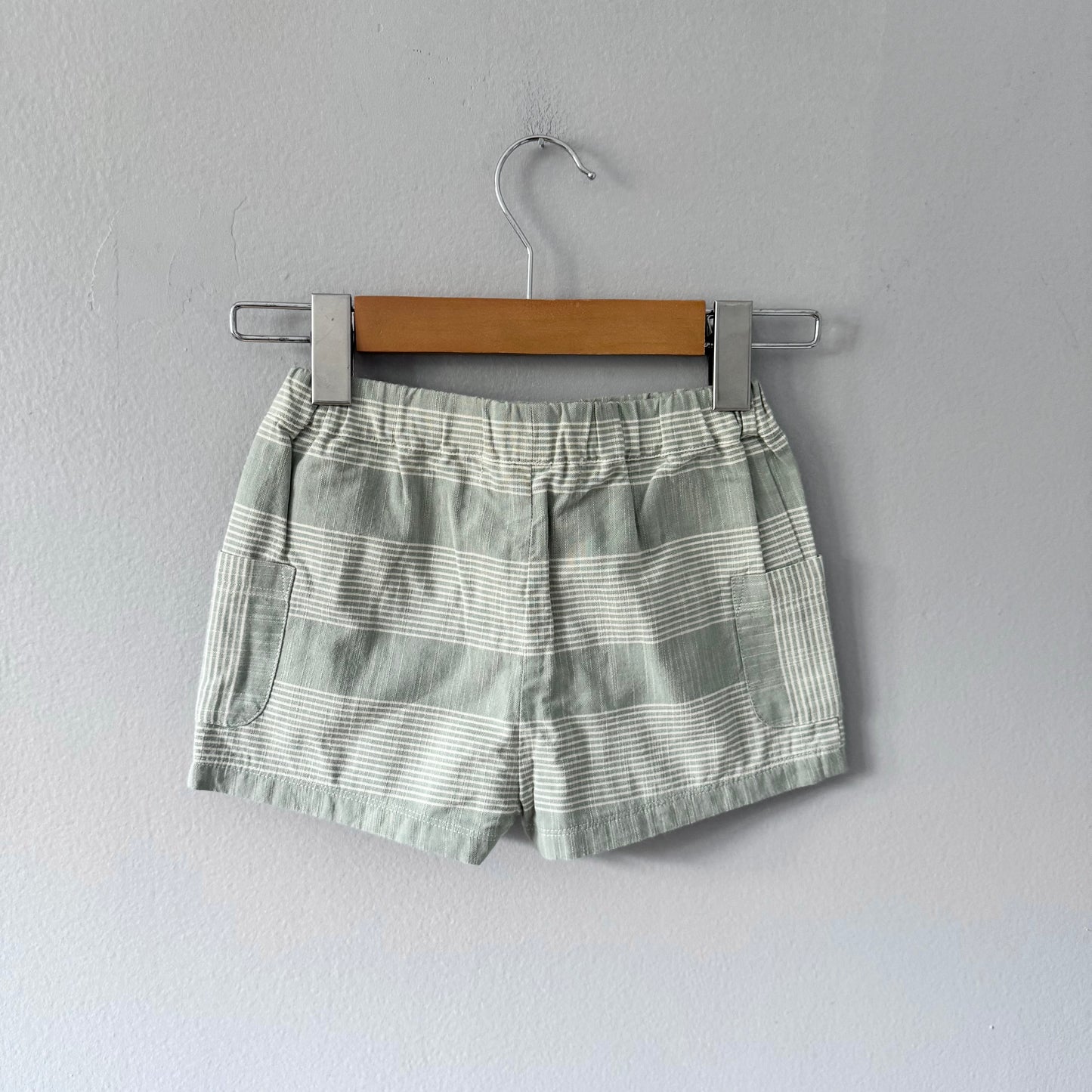 Pehr / Short rayé vert clair / 3T - Neuf avec étiquette