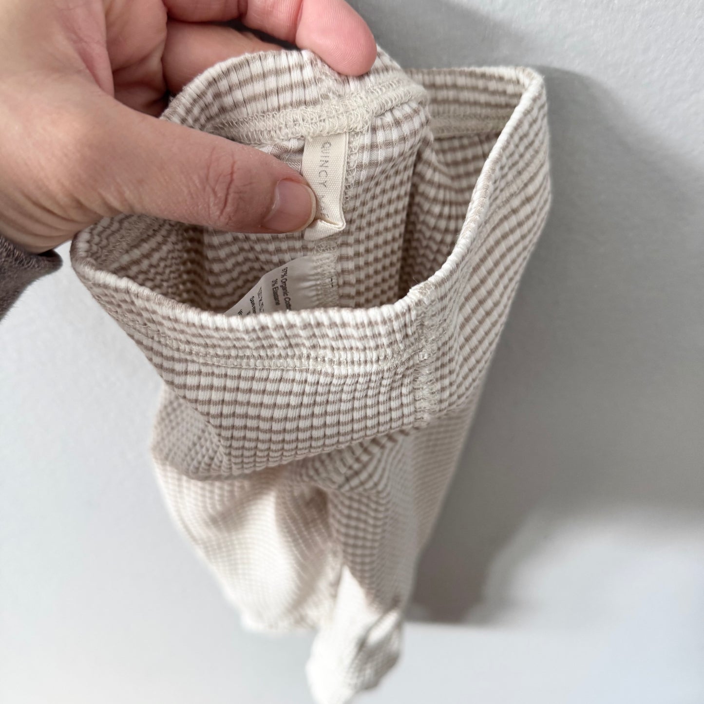 Quincy Mae / Leggings côtelés / 6-12M