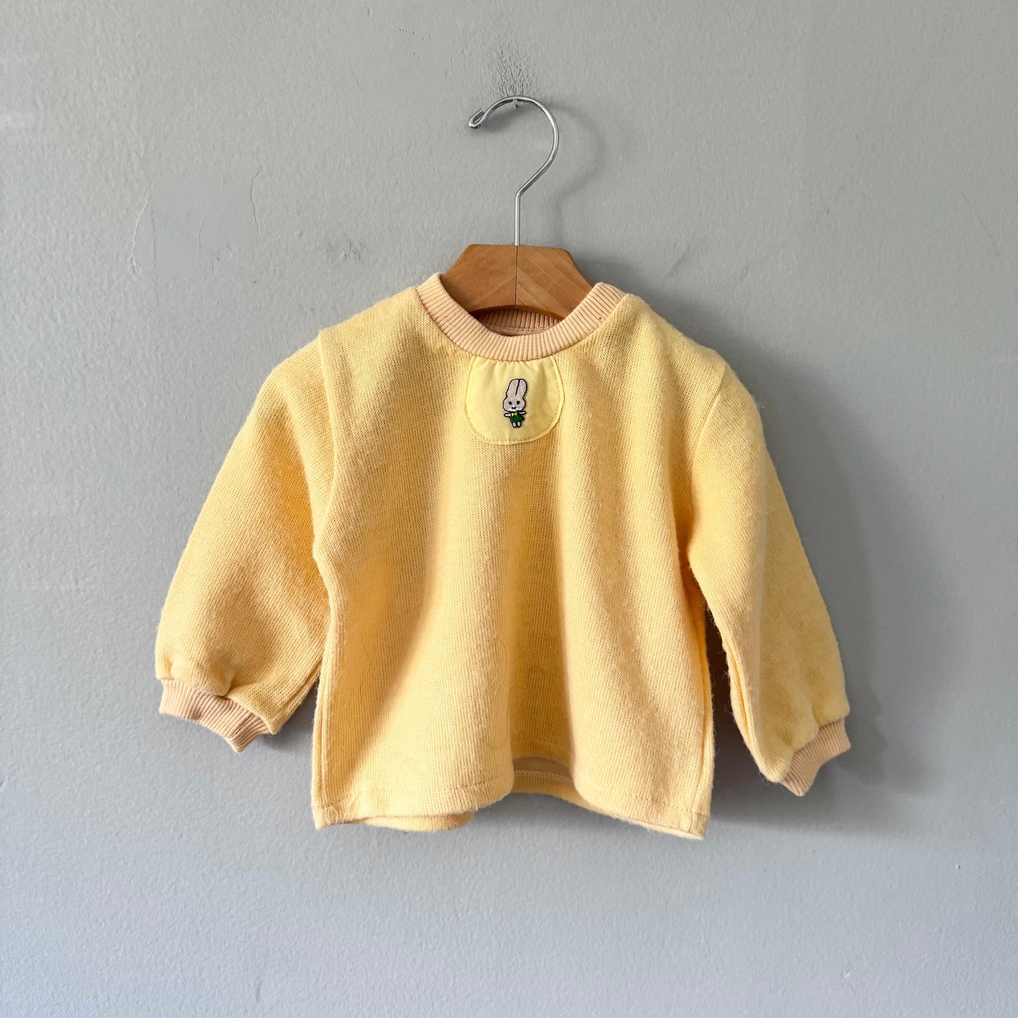 No brand / Light yellow knit top / 2T
