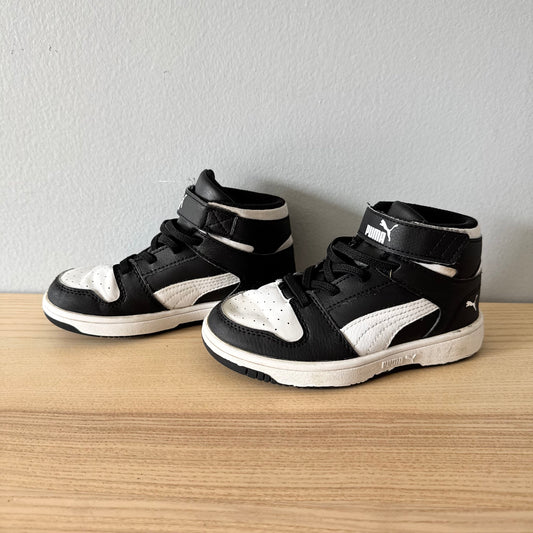 Puma / Black x white high cut sneaker / US11