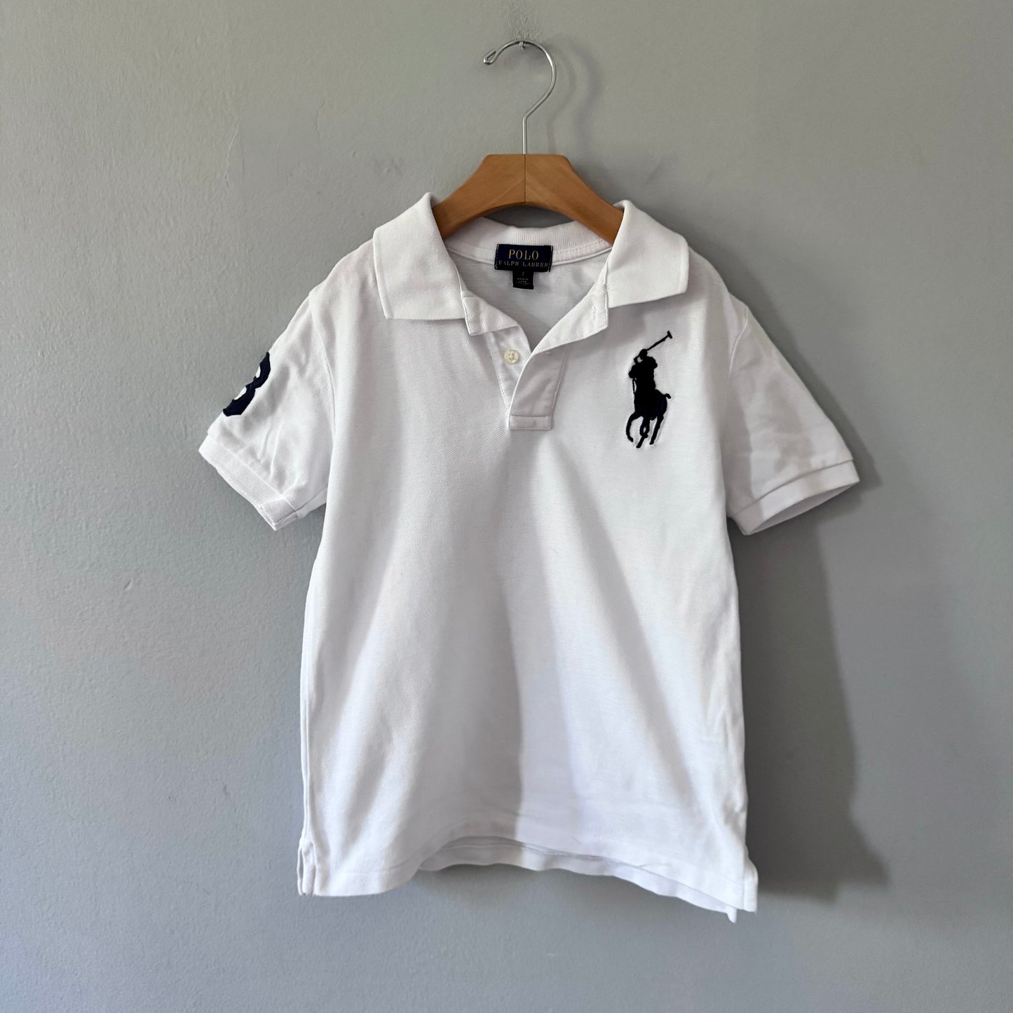Polo Ralph Lauren / White polo shirt / 7Y