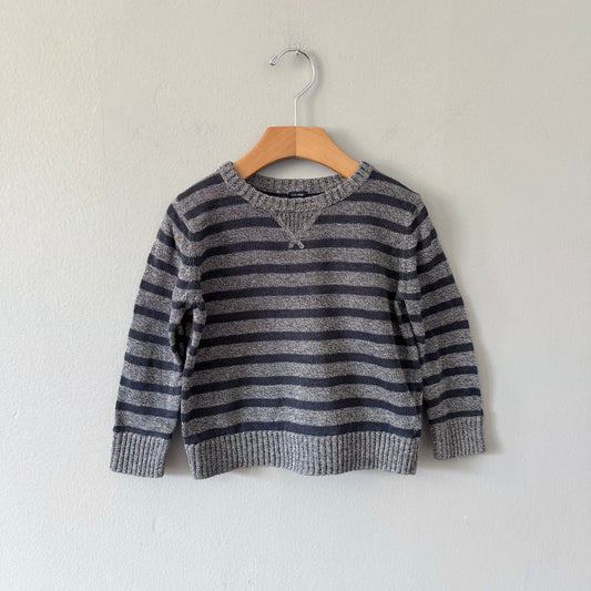 Gap	/ Grey stripe knit pullover / 18-24M