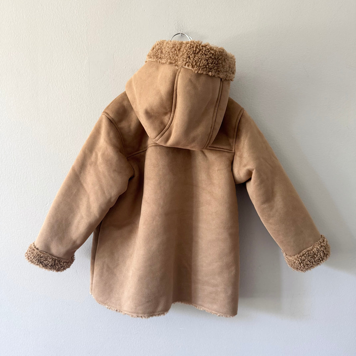 Zara / Sherpa lined camel jacket / 4-5Y