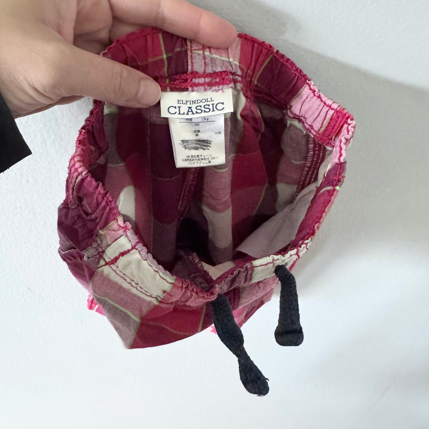 Sans marque / Short à carreaux rouges et blancs / 18-24 mois