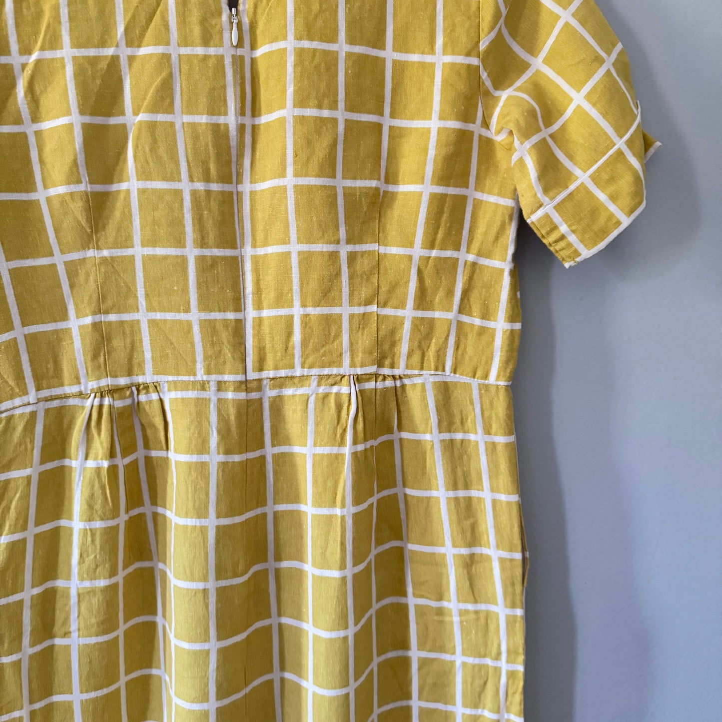 Elk / 100% linen yellow jump suit / Women US6, UK10