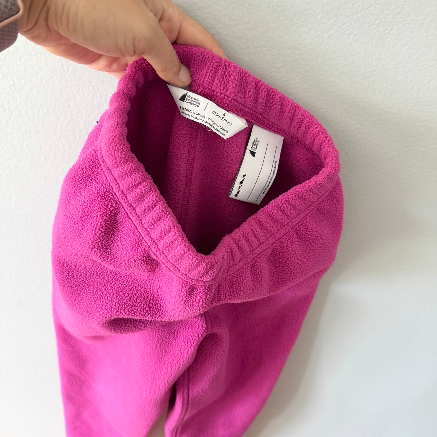 Mec / Pink fleece pants / 5Y