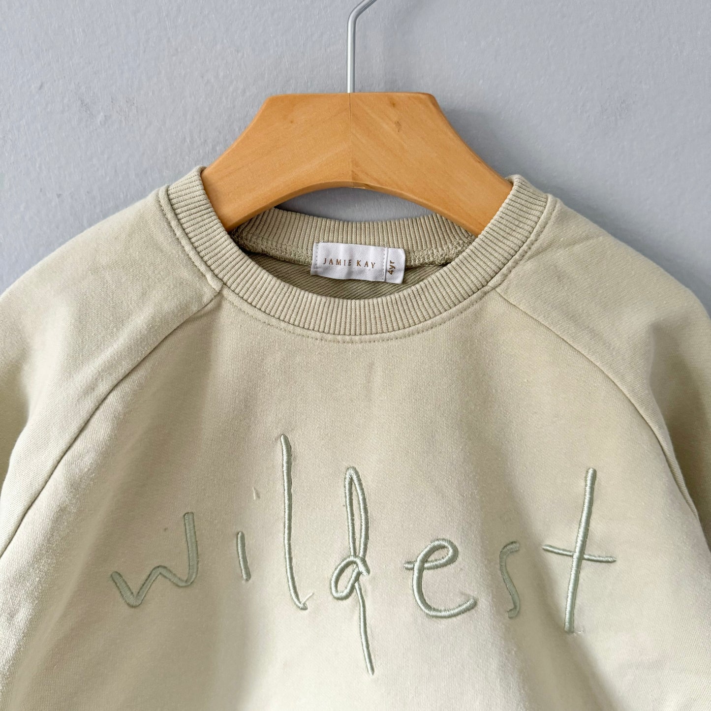 Jamie Kay / "wildest' crewneck / 4Y