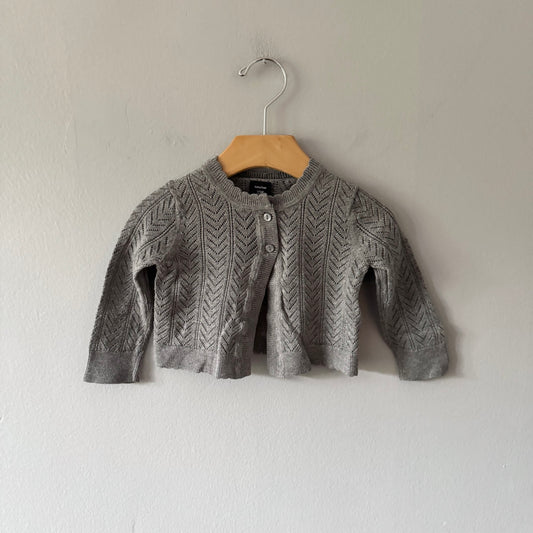 Gap / Grey cotton cardigan / 12-18M