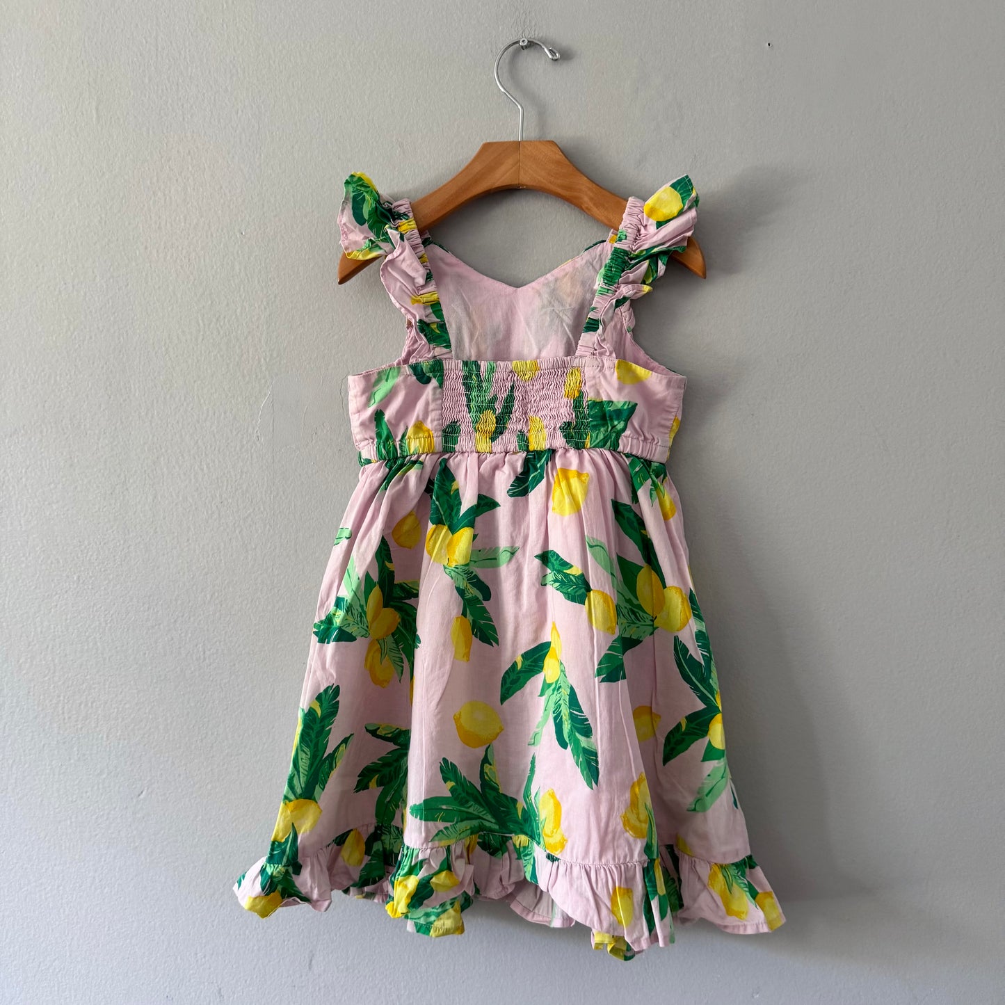 Crewcuts / Pink x lemon dress / 5Y