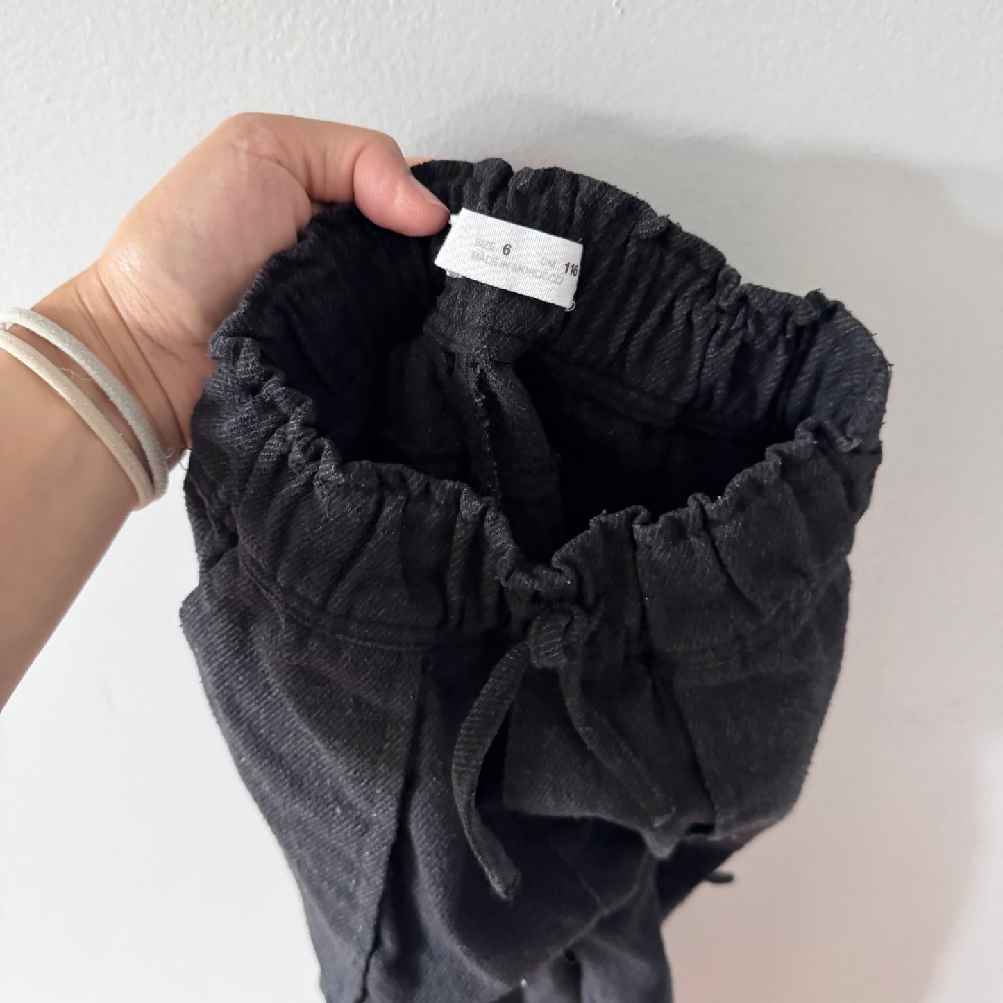 Zara / Dark grey flannel pants / 6Y