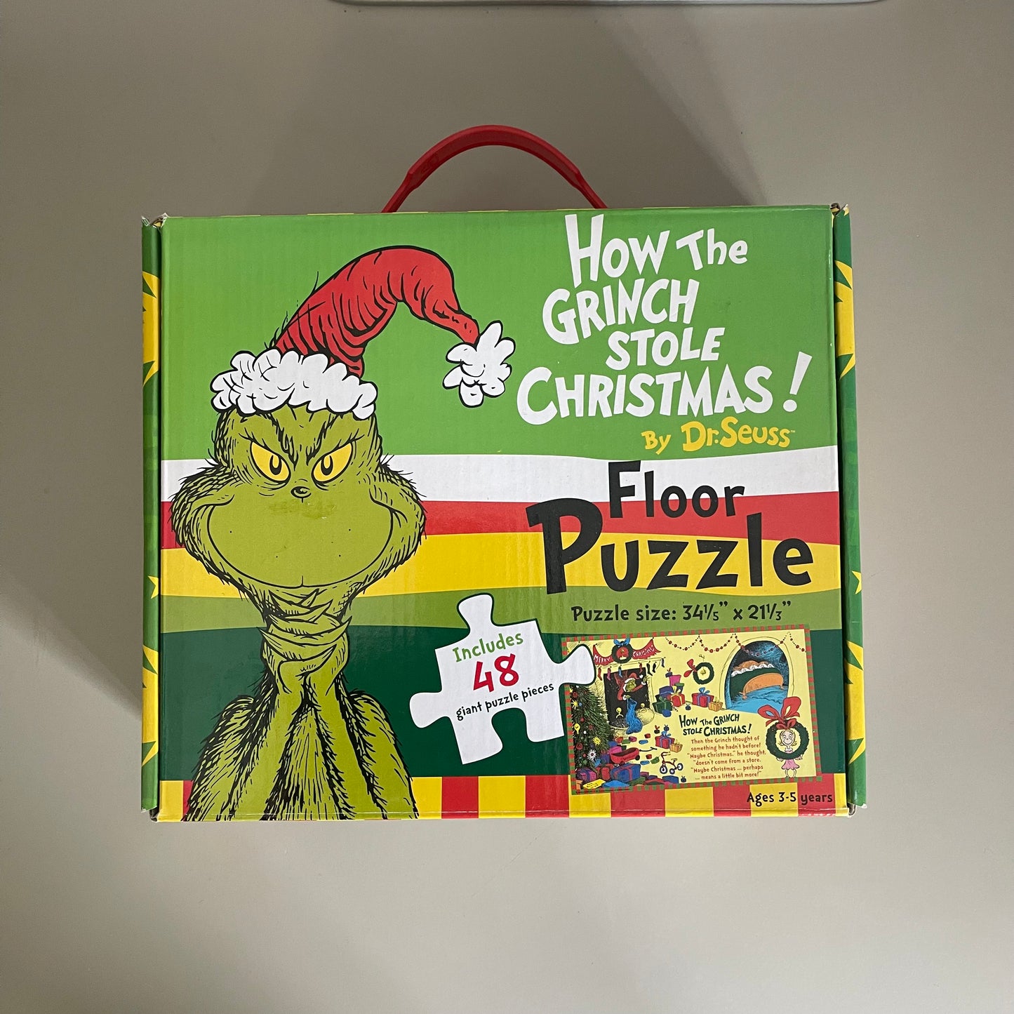 [Brand New] How The Grinch Stole Christmas! Giant Floor Puzzle