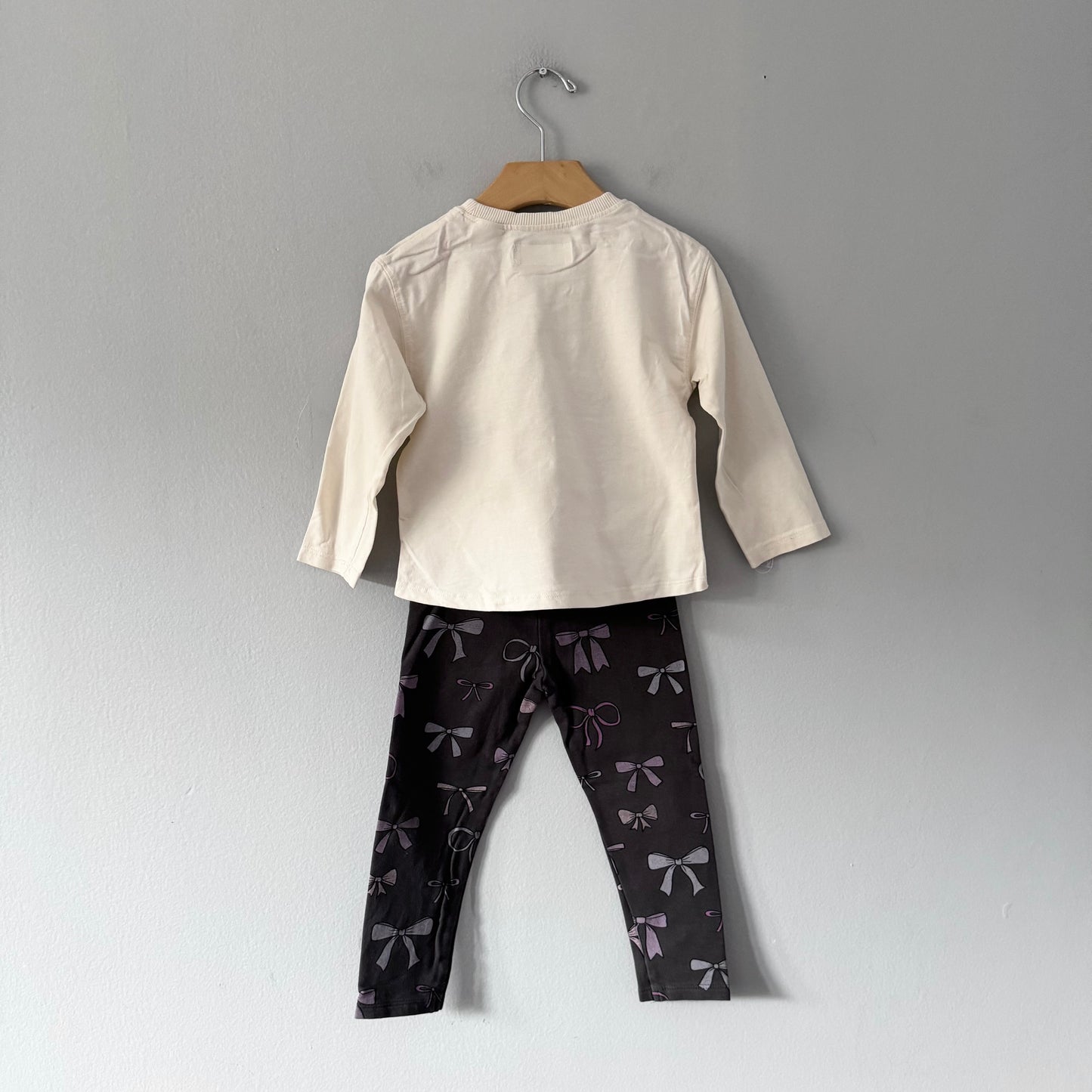 Zara / Ribbon long sleeve & leggings set / 3Y - 2 available