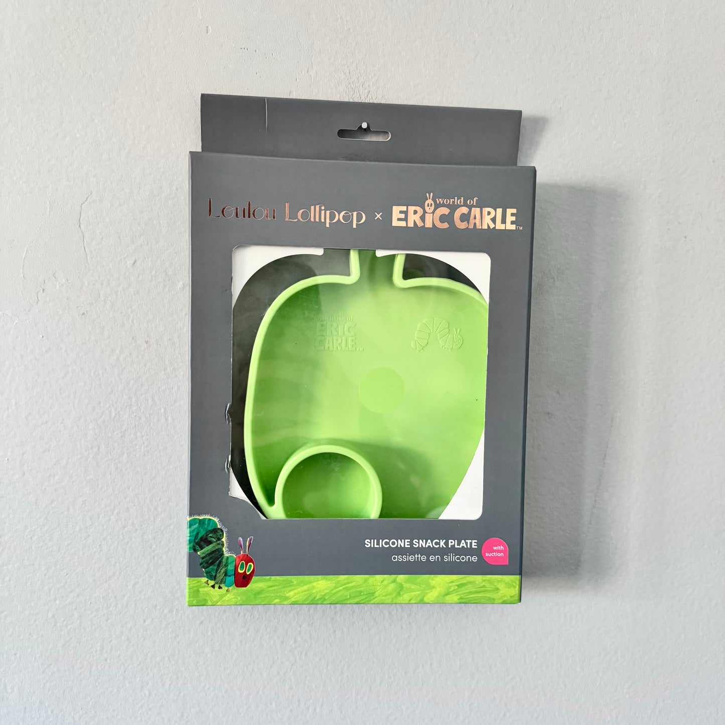 Loulou lollipop x Eric Carle / Assiette à goûter en silicone - Neuf avec boîte
