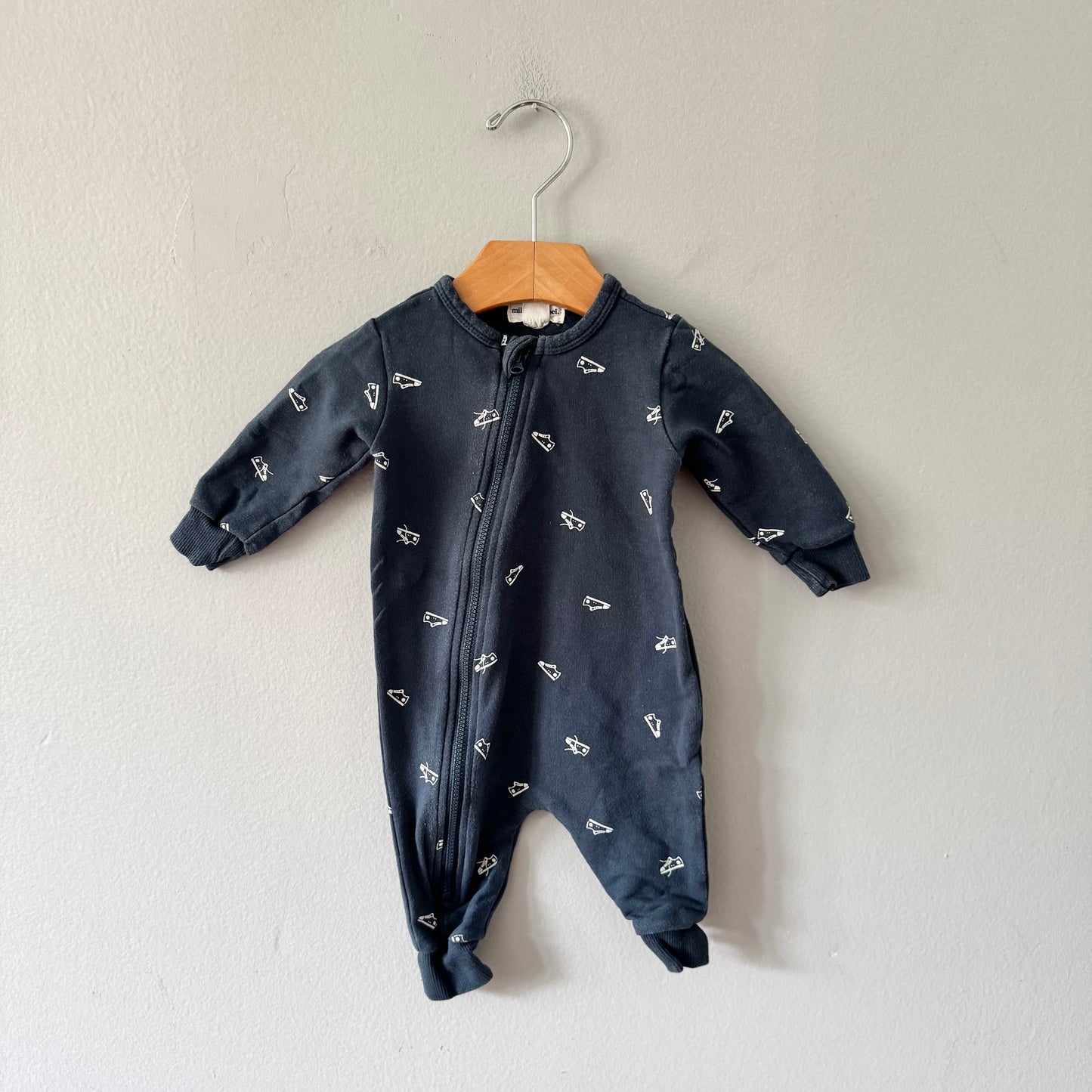 Miles the label / Navy x sneaker romper / 3M