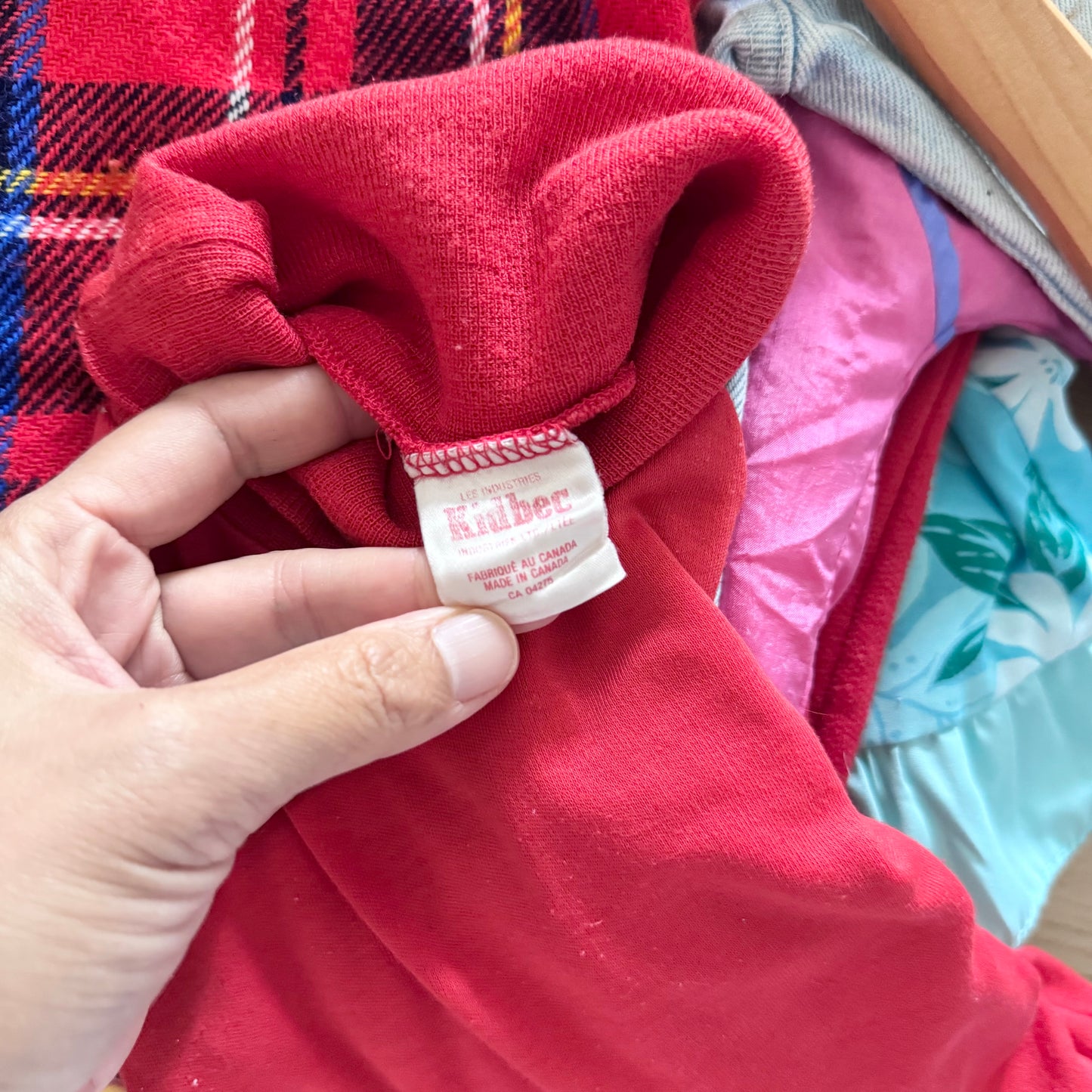 Vintage / Red turtle neck top / 2T