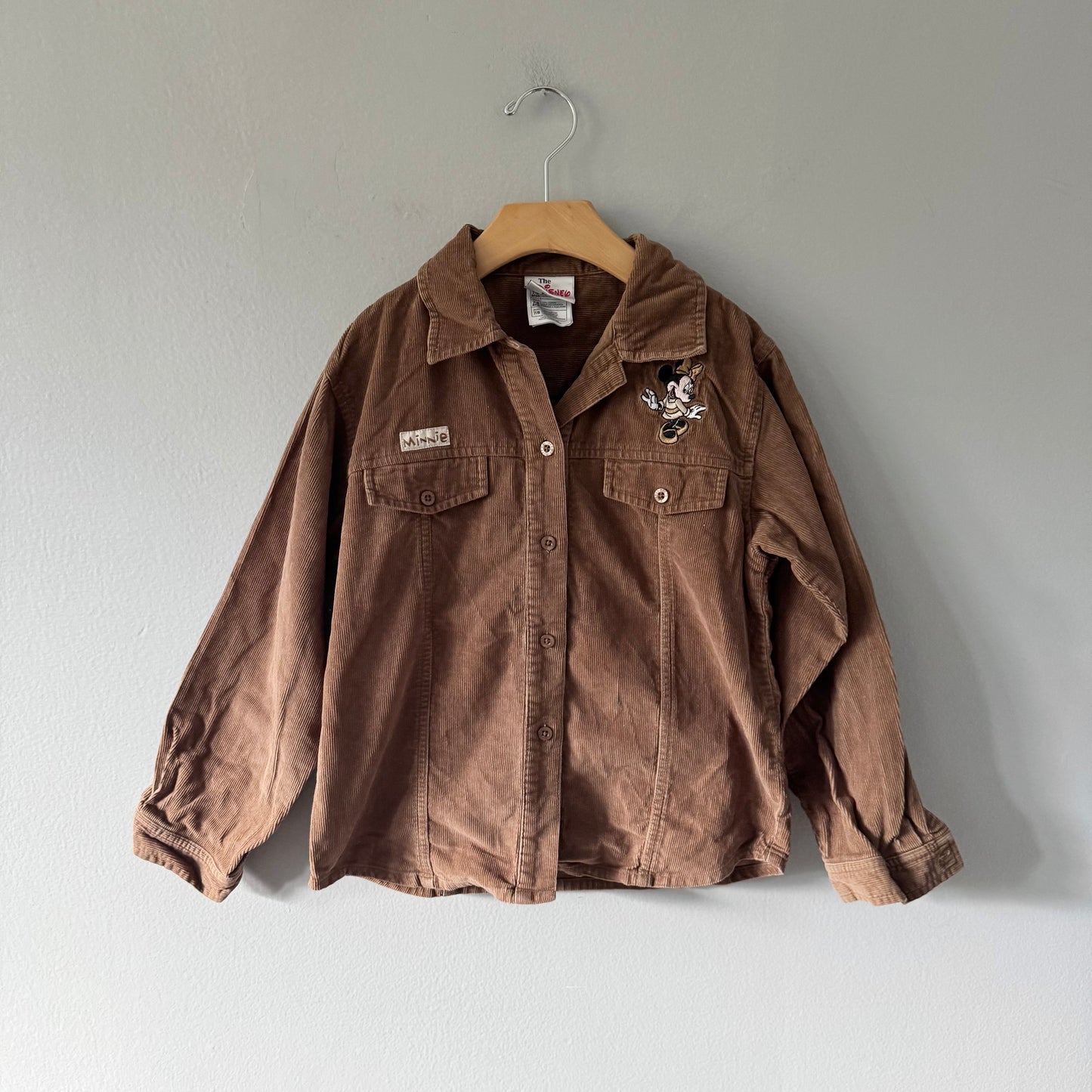 The Disney store / Brown corduroy shirt - Minnie / 7-8Y