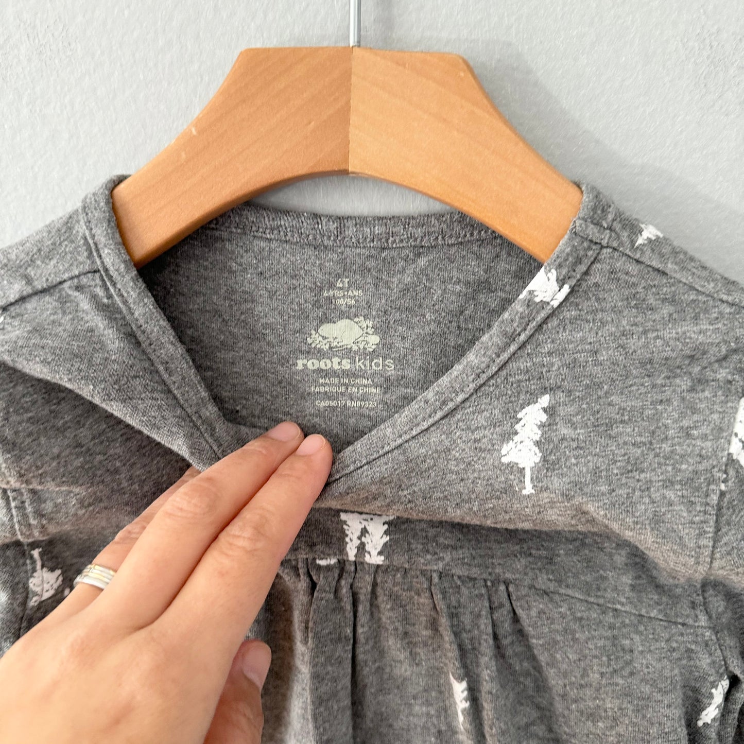 Roots / Grey tunic / 4T