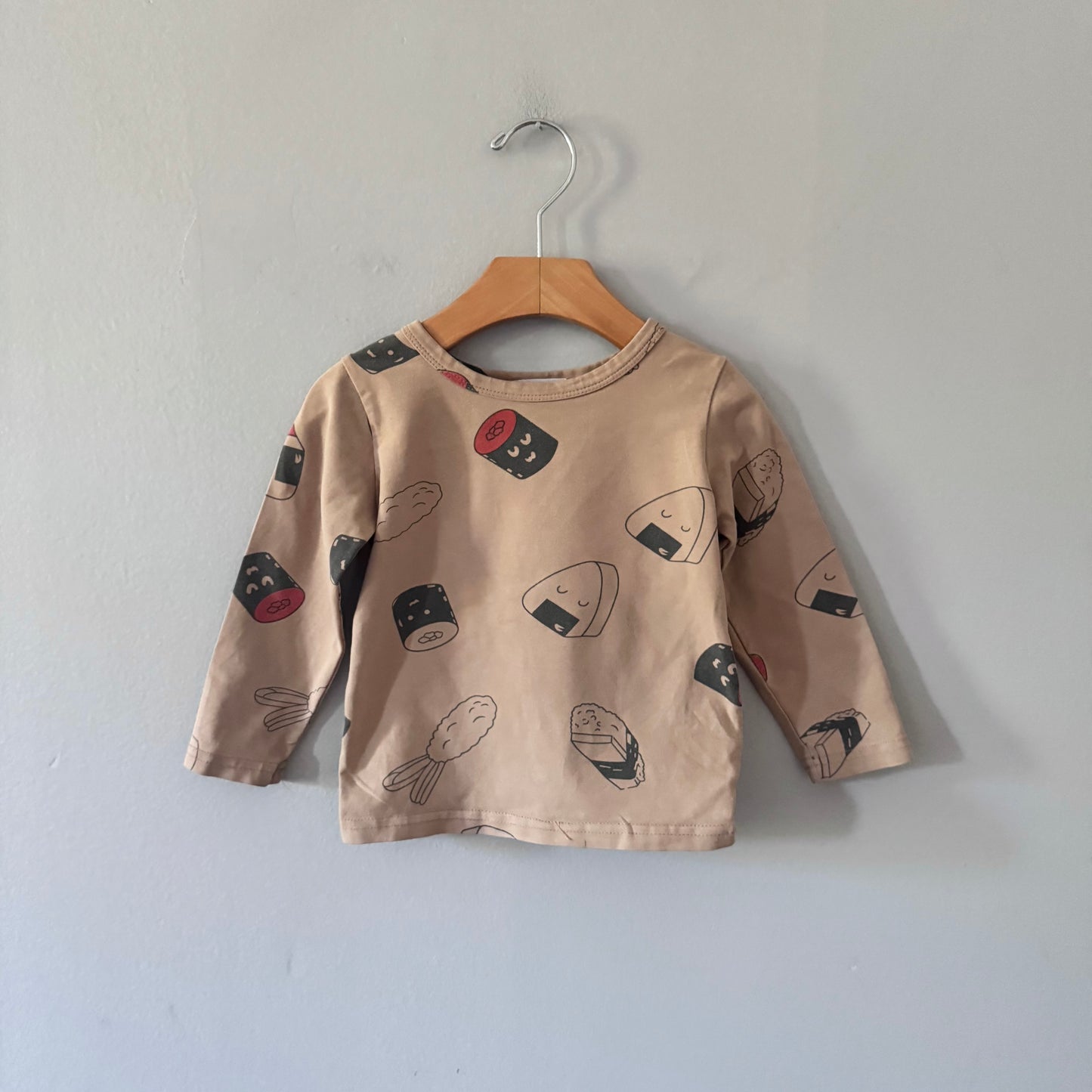 Snidols Kids / Brown x sushi long sleeve / 80(12M)