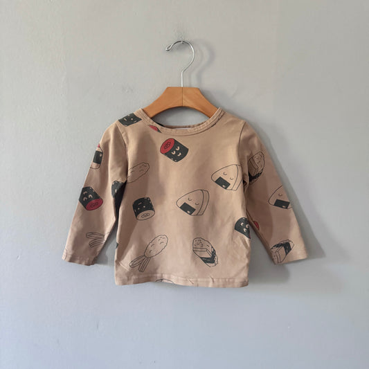 Snidols Kids / Brown x sushi long sleeve / 80(12M)