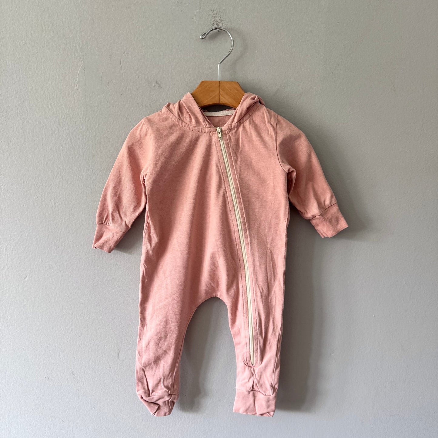 Mini mioche / Light pink biker romper / 0-3M