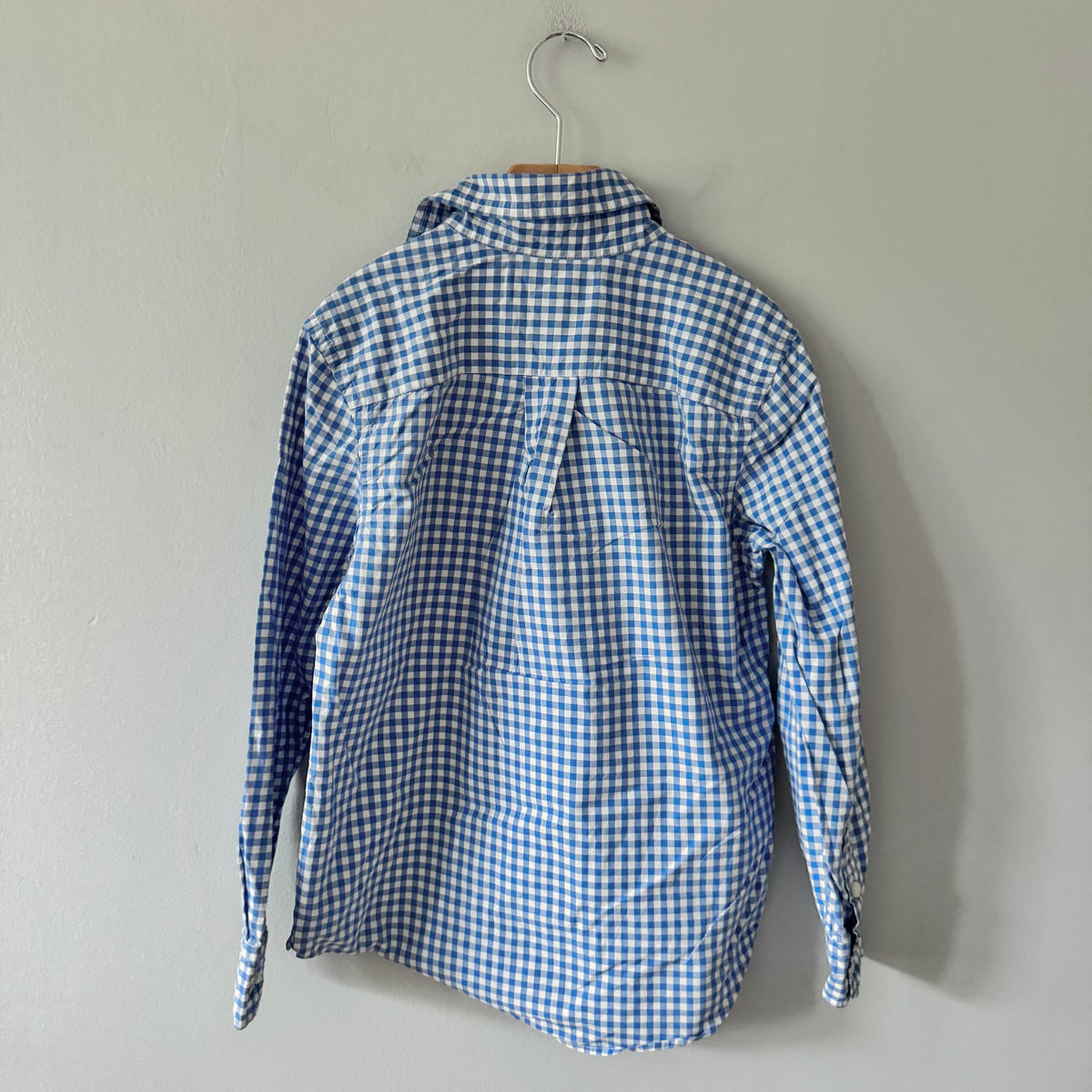Polo Ralph Lauren / White blue plaid shirt / 8Y