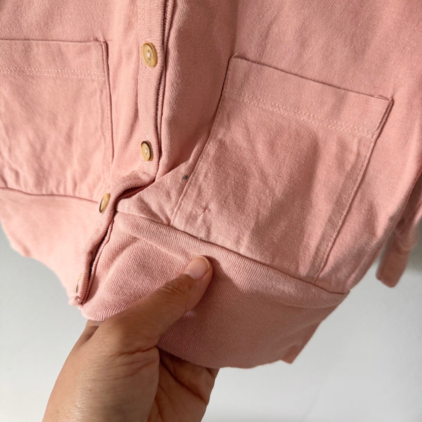 Mini mioche / Light orange cardigan / 3-4Y