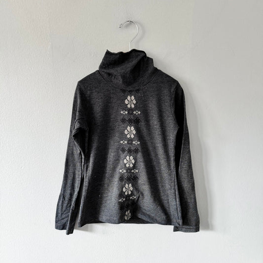 Zara / Turtle neck grey top / 7-8Y