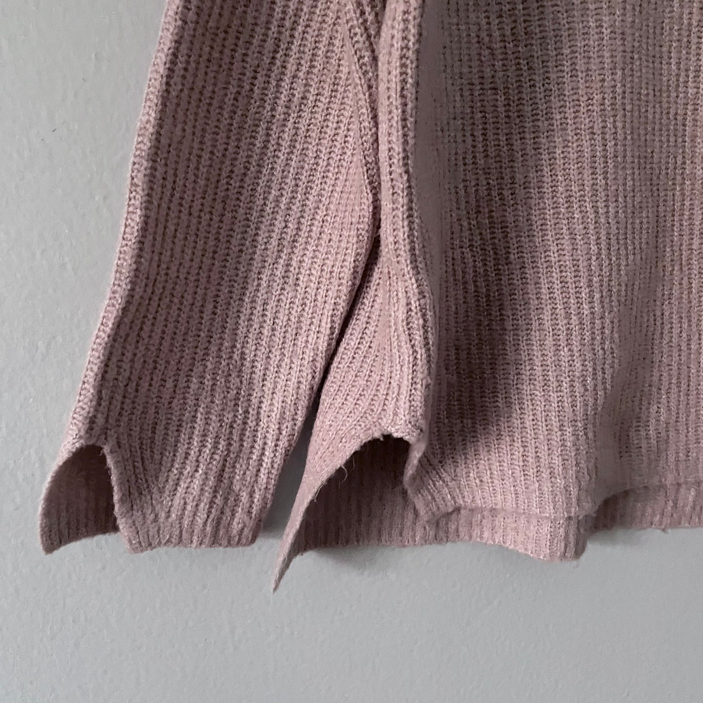 Zara / Smokey pink knit pullover / 7Y