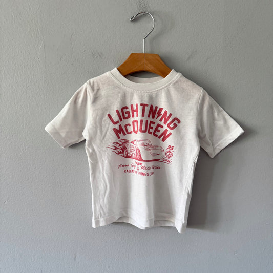 Cars / White T-shirt / 2T