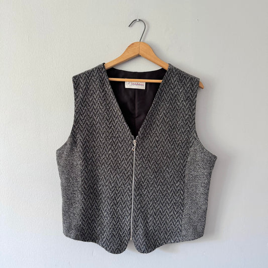 Vintage / Zip up vest / Adult 16