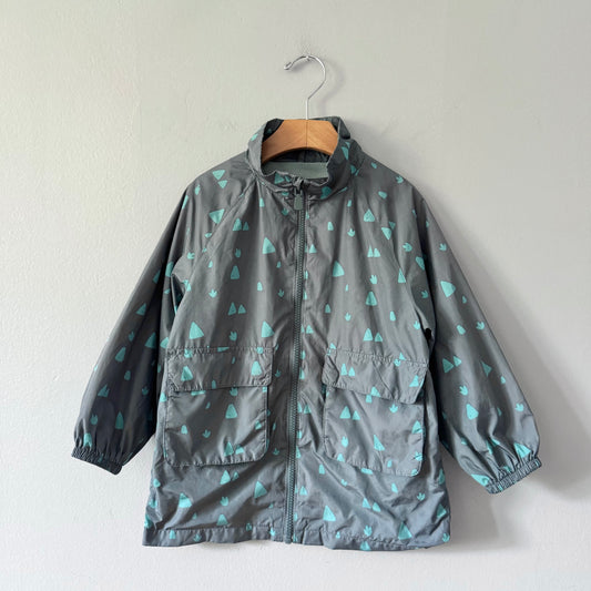 Zara / Grey green nylon jacket / 3-4Y