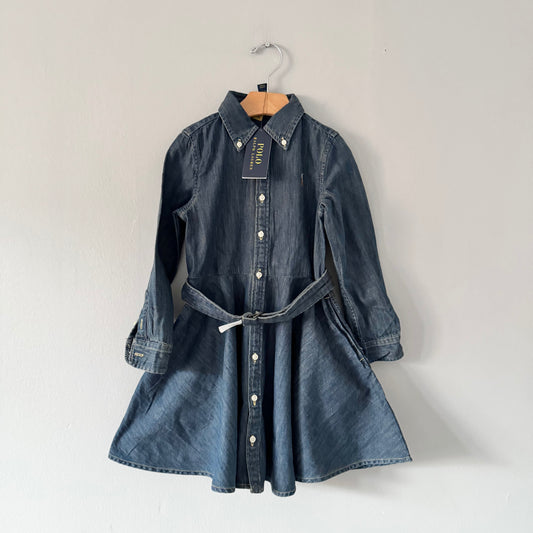 Polo Ralph Lauren / Robe chemise en chambray / 5 ans - Neuve avec étiquette
