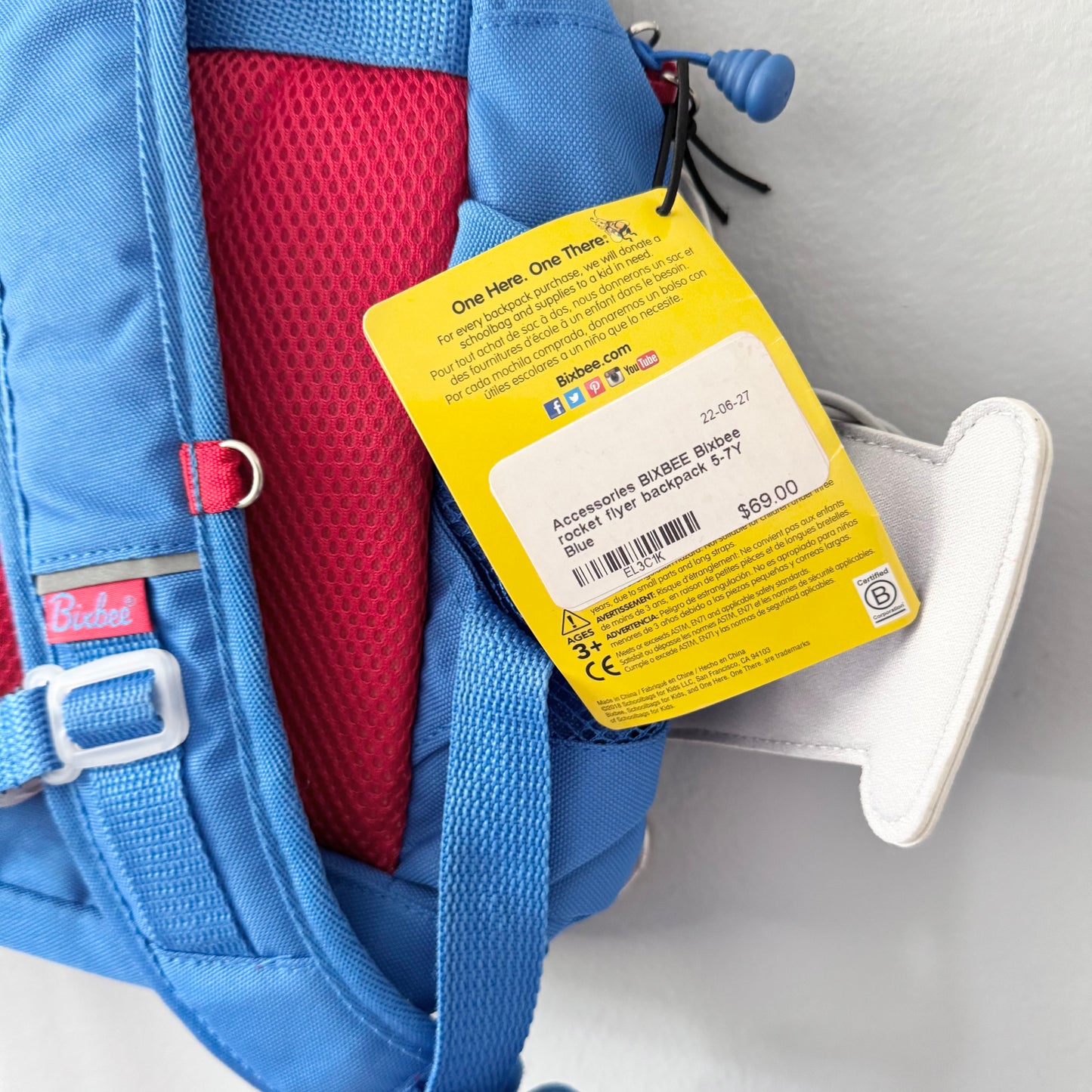 Bixbee / Blue backpack / 3Y+ - New with tag