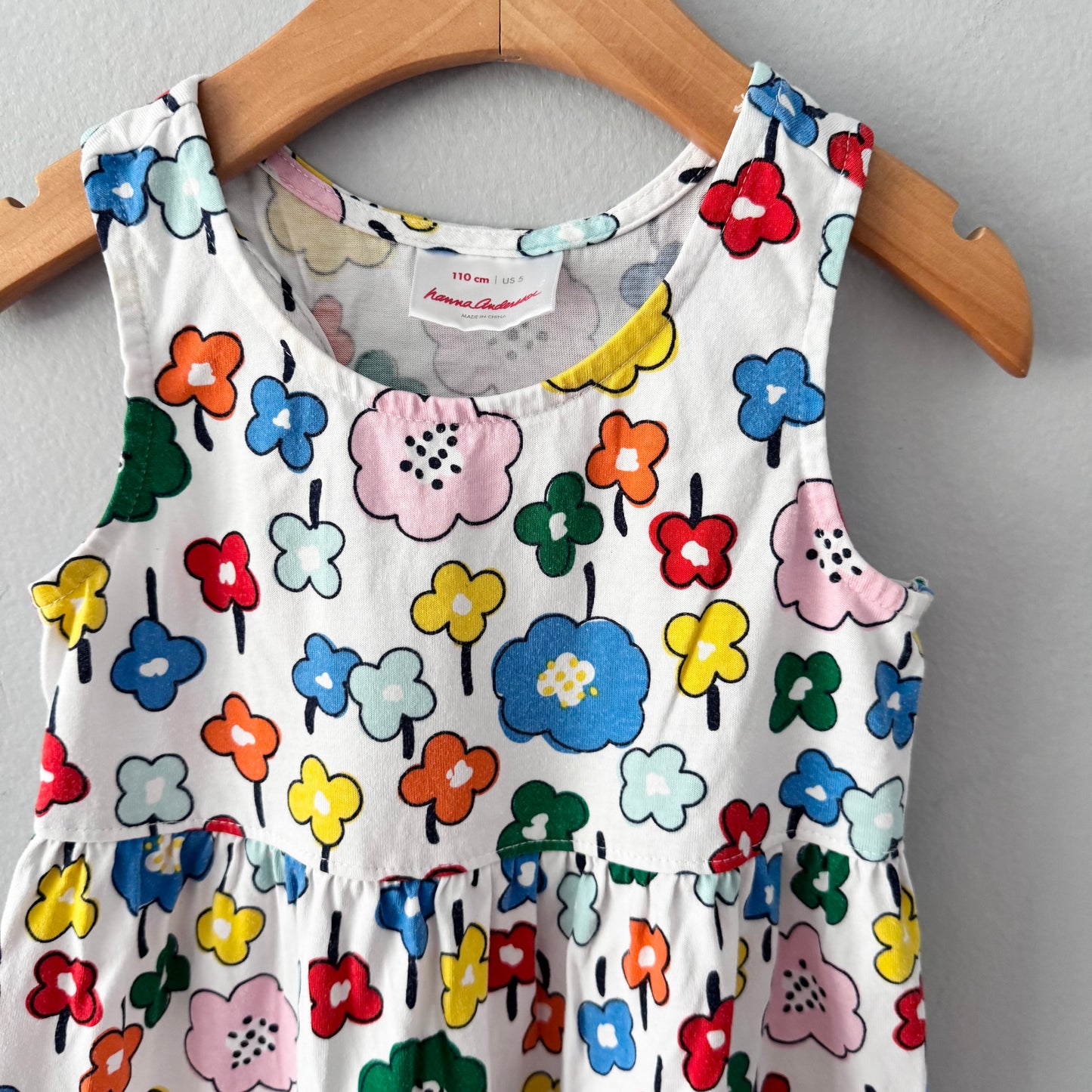Hanna Andersson / Floral tank dress / 5Y