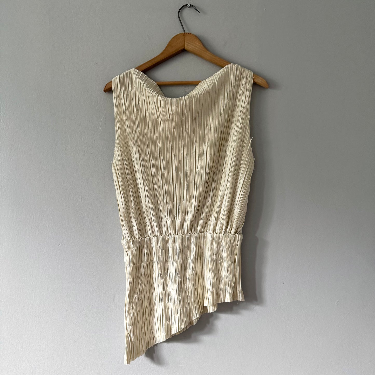 Zara / Beige pleted tank dress / Women S - New with tag