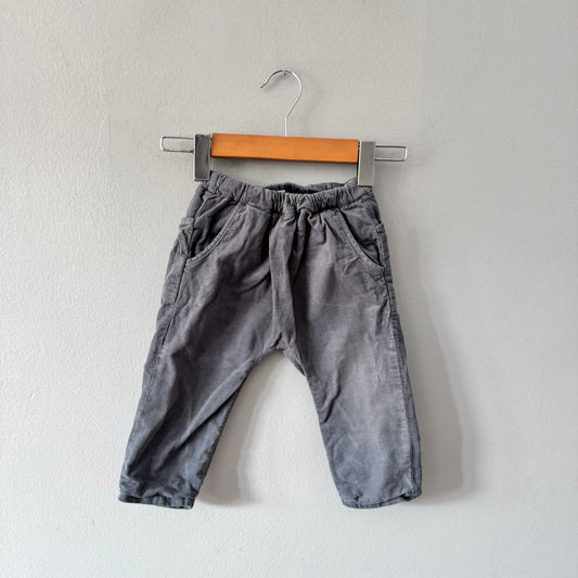 Zara / Grey lined corduroy pants / 12-18M