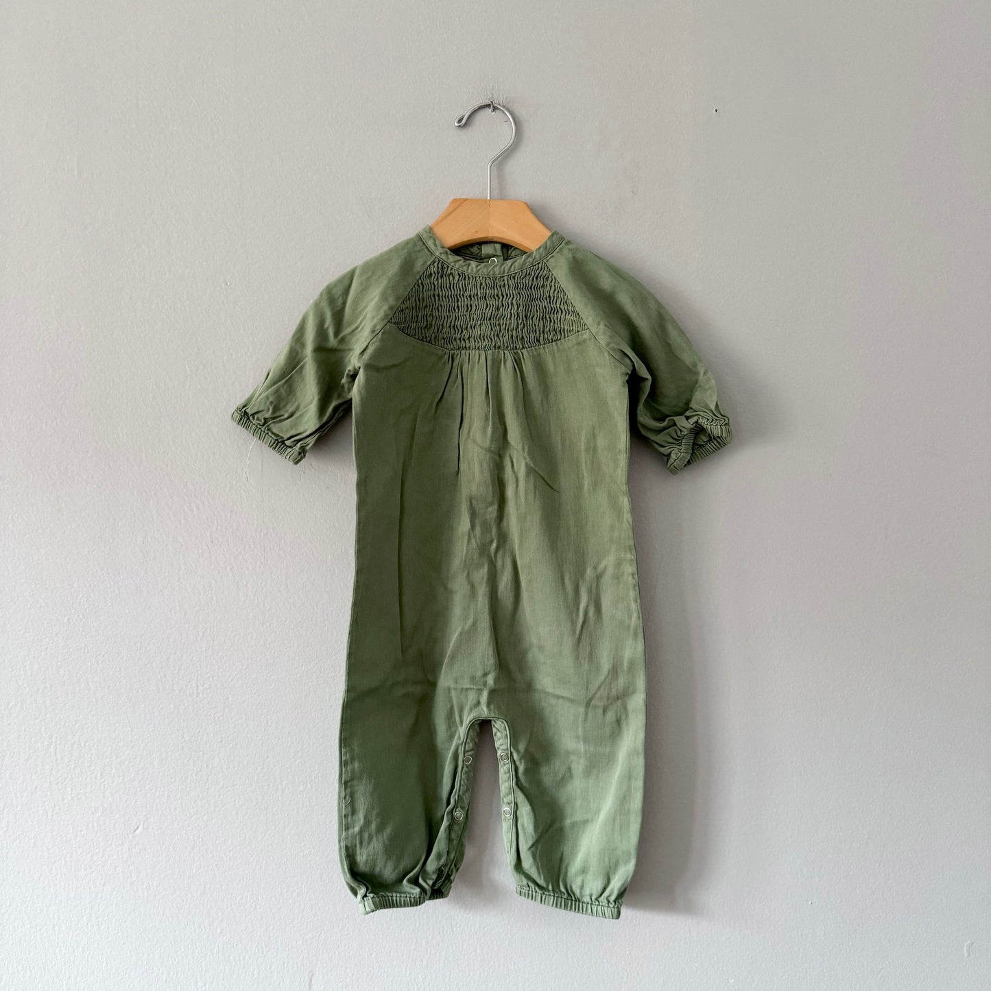 Kate Quinn / Blouse romper - Green / 6-12M