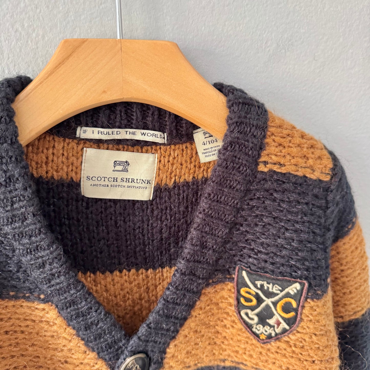Scotch Shrunk / Knit cardigan / 4Y