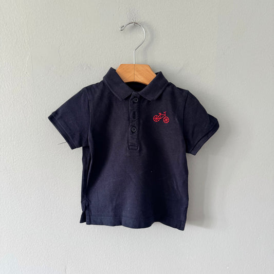 Bout'chou / Navy polo shirt / 18M