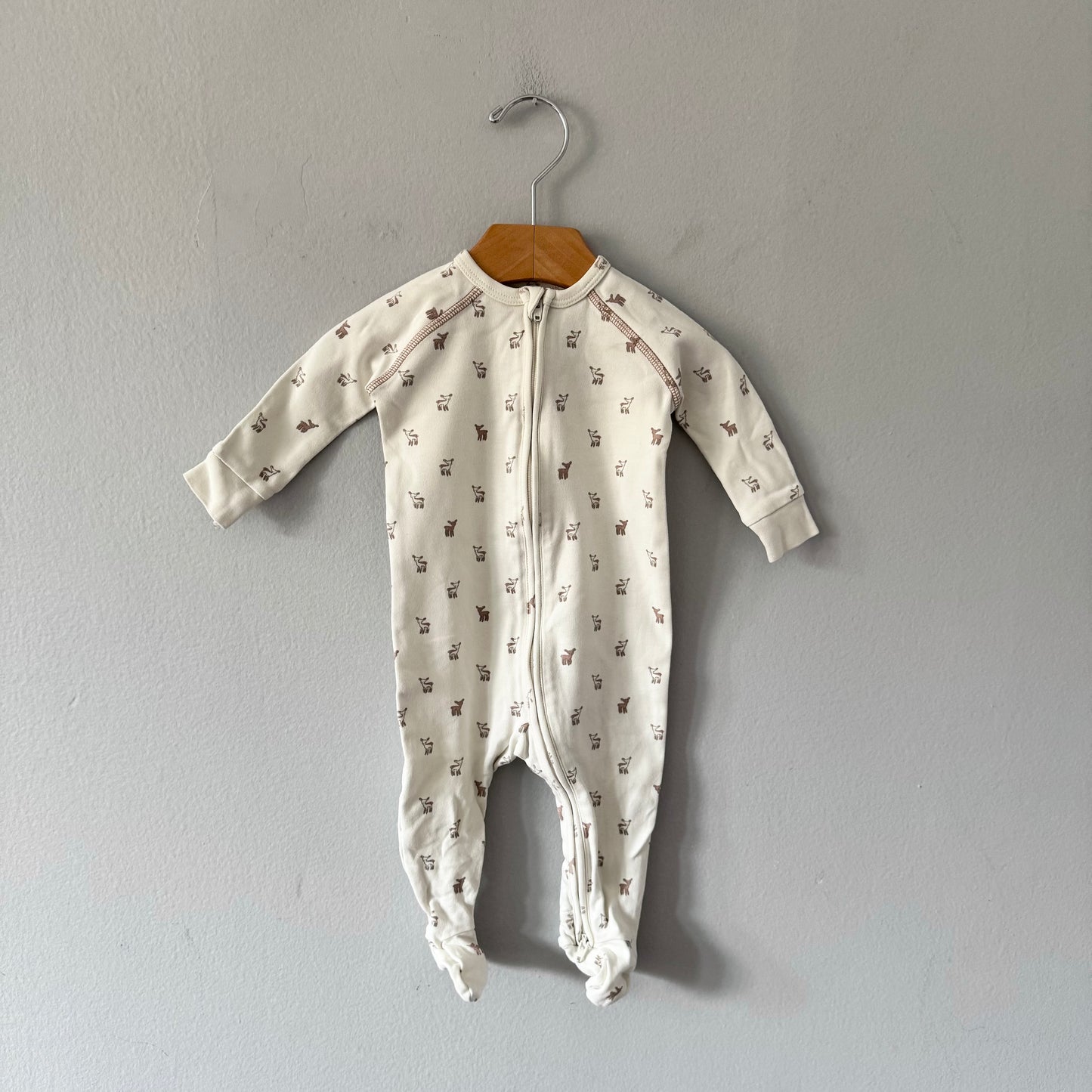 Pehr / Barboteuse White x bambi / 0-3M