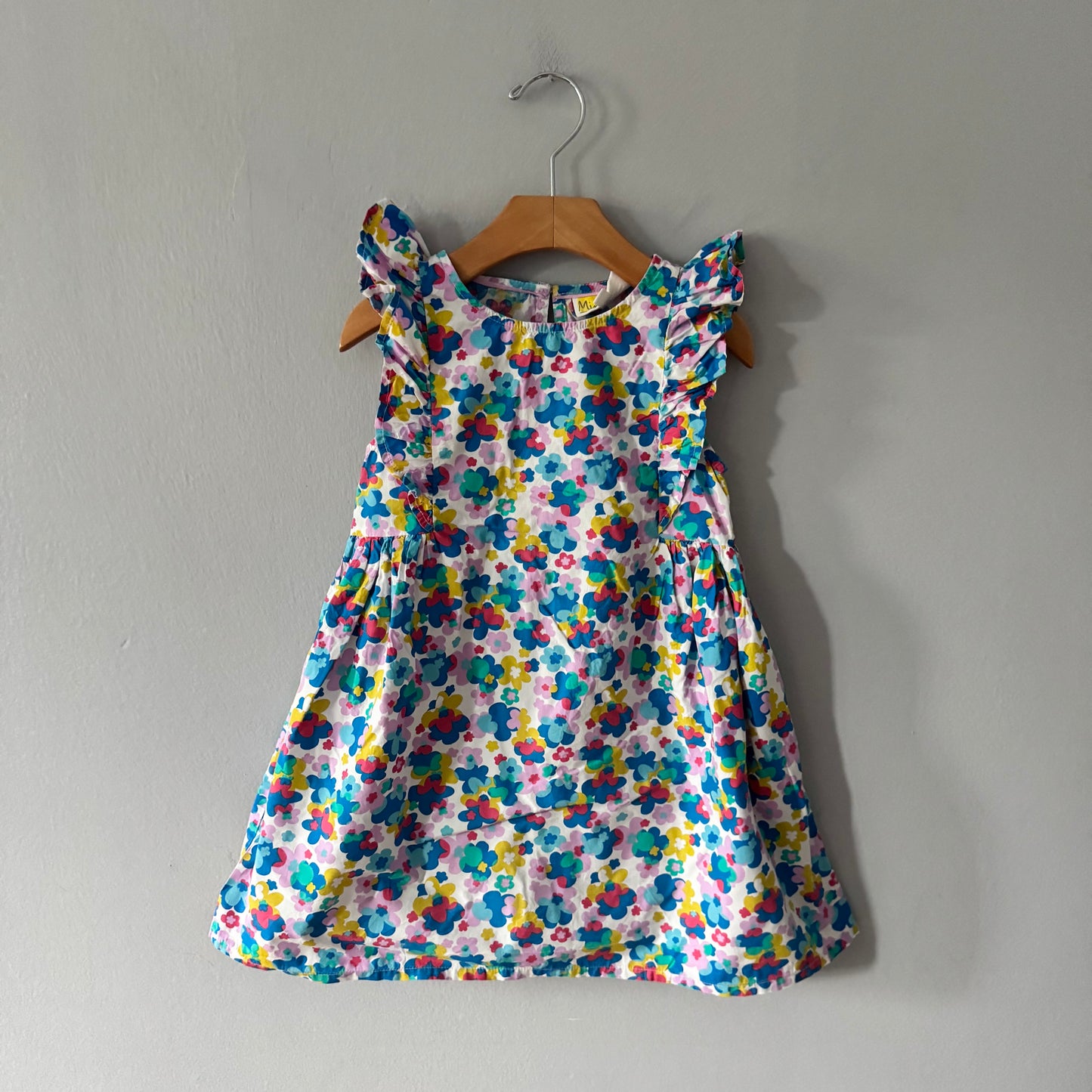 Mini Boden / Floral tank blouse dress / 4-5Y